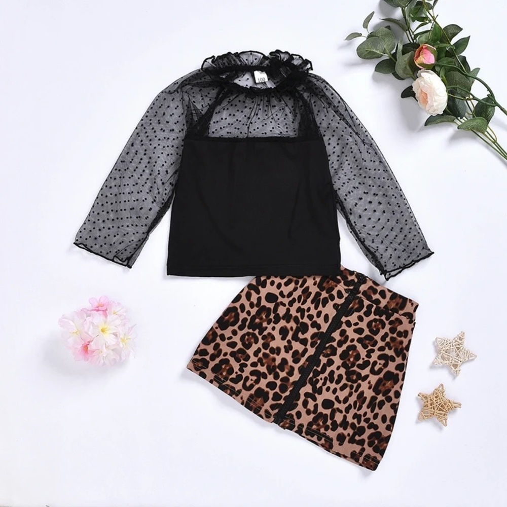 Toddler girl cheetah outfit